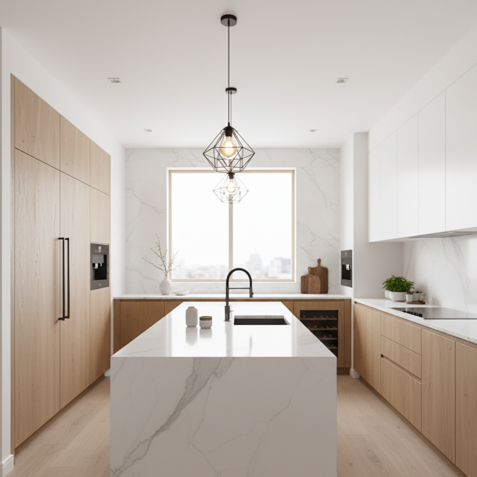 Contemporary Modular kitchen design - JPrimeInteriors