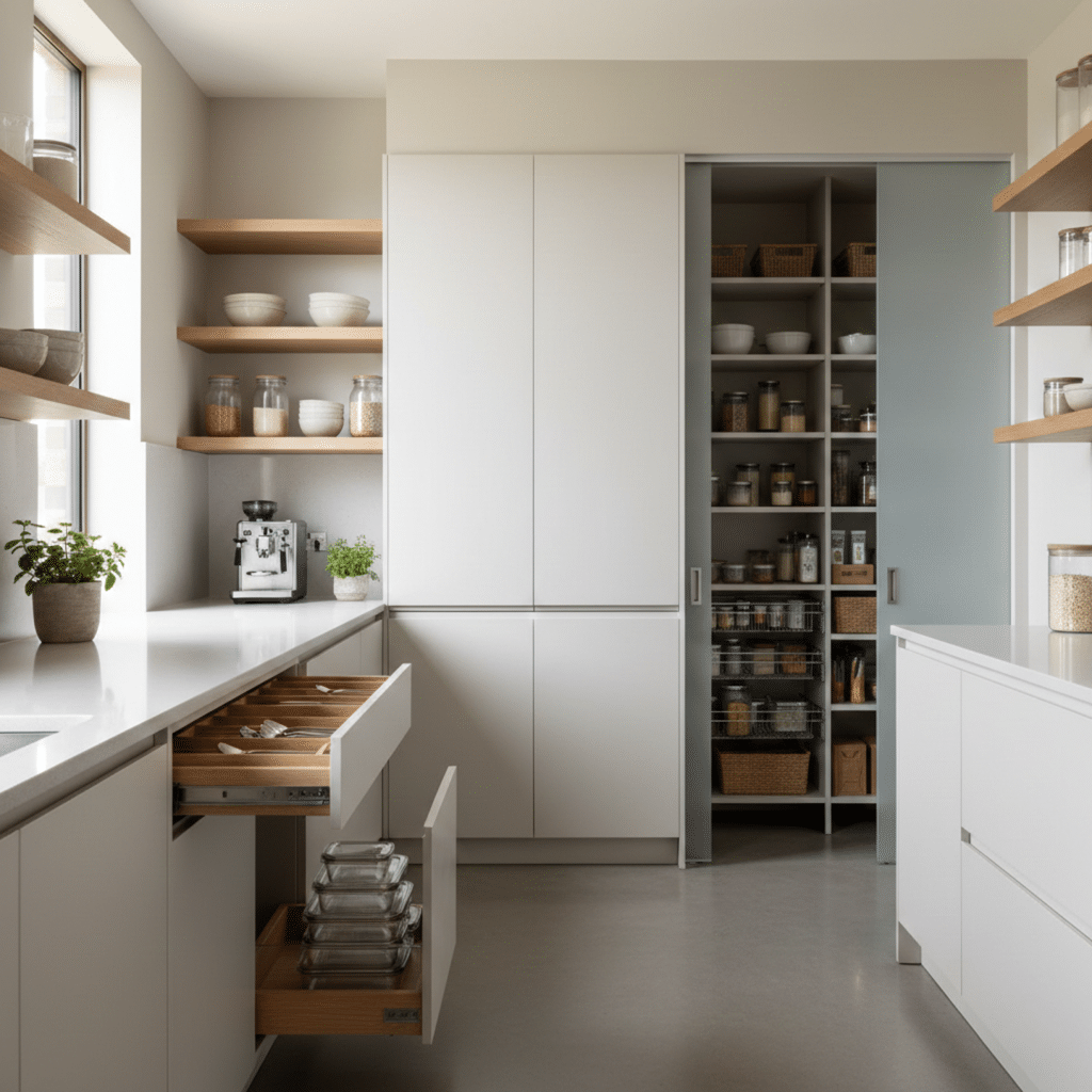 Organized kitchen showing smart kitchen organization ideas for a clutter-free home