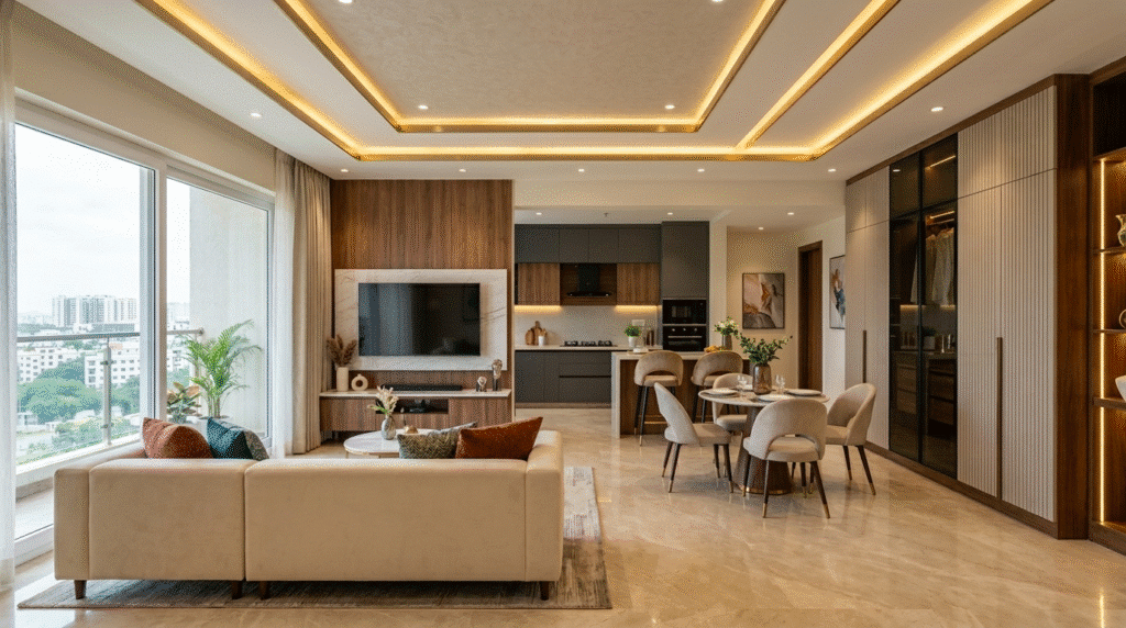 Interior design cost in Hyderabad price guide 2026 modern apartment interior